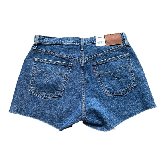 NWT Levi's 501 Original High Rise Women's Shorts Salsa Halfway Medium Wash 31 - Picture 9 of 9